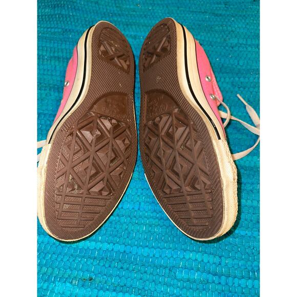 VINTAGE BRIGHT BARBIE BUBBLEGUM PINK CONVERSE ALL STAR CHUCK TAYLOR SNEAKERS 5/7 - Picture 5 of 5